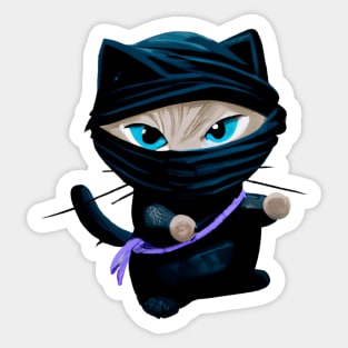 Ninja Kitten Sticker